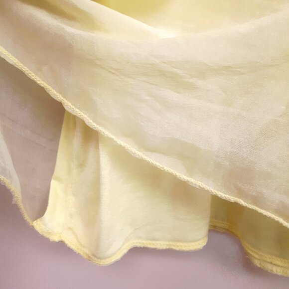 TODAY FASHION 100% Silk Ibiza Sun Dress with Adjustable Sraps in Pastel Yellow - Picture 9 of 12